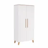 Kleerkast Vito Mira 95cm - decor - wit