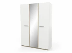 Kleerkast Watson 134cm - decor - kronberg eik & wit