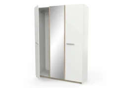 Kleerkast Watson 134cm - decor - kronberg eik & wit