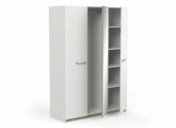 Kleerkast Watson 134cm - decor - kronberg eik & wit