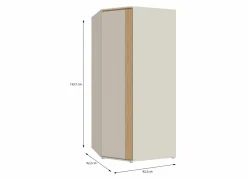 Kleerkast Wexlin 92x92x194cm - decor - sand & mauvella oak