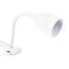 Klemlamp Sily H43cm - kunststof - wit