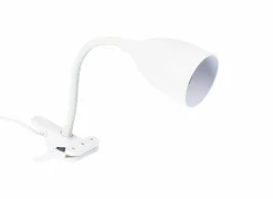 Klemlamp Sily H43cm - kunststof - wit
