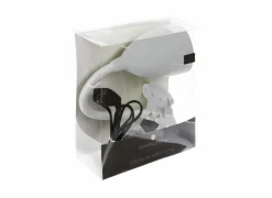 Klemlamp Sily H43cm - kunststof - wit