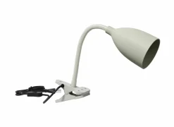 Klemlamp Sily H43cm - kunststof - grijs