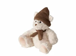 Knuffel Lenny H22cm - stof - bruin/beige