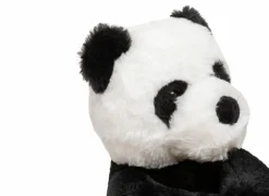 Knuffel Panda H35cm - stof - zwart/wit