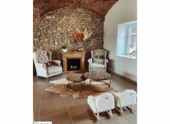 Koeienhuid 150x300cm beige