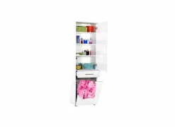 Kolomkast Rakiura 52x187x38cm - melamine - high gloss wit