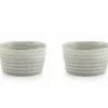 Kom Bake Ø10cm - stoneware - grijs - set van 2
