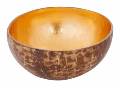 Kom Cocosbowl Ø14cm - kokos - goud