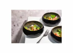 Kom Splash Ø12cm - porselein - blauwgroen