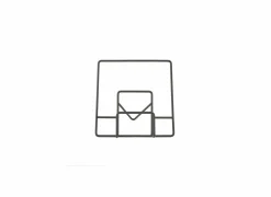 Kookboekhouder H29,5cm - metaal - zwart