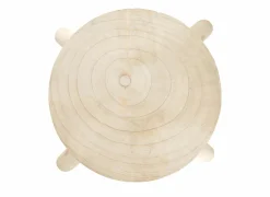 Kruk Nyar Ø28xH41cm - paulownia massief - naturel