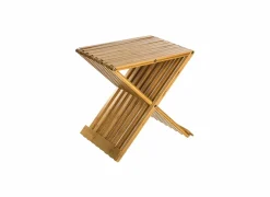 Kruk plooibaar 40x32x45cm - bamboe - naturel