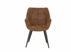 Kuipstoel Cosy 57x60x80cm - microvezel - cognac