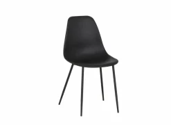 Kuipstoel Goy 46x52,5x82,5cm - polypropyleen - zwart