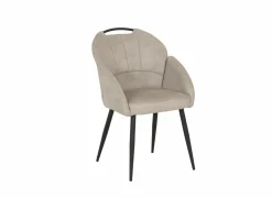 Kuipstoel ST2005 55x60x87,5cm - stof - zand