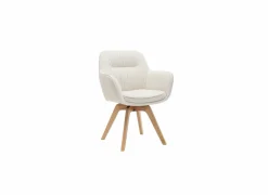Kuipstoel Tristan 63x62,5x86,5cm - polyestervezel - beige