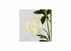 Kunstbloem Ranonkel H53cm - kunststof - wit