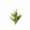 Kunstbloem Tulp H31cm - kunststof - wit