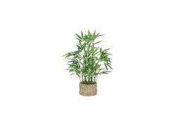Kunstplant Bamboe  H46cm - rotan/kunststof - groen/beige