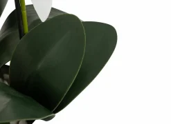 Kunstplant Orchidee H60cm - kunststof/keramiek - wit