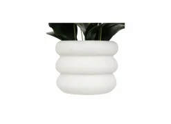 Kunstplant Orchidee H60cm - kunststof/keramiek - wit