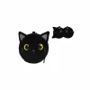 Kussen Black Cat met slaapmasker - stof - zwart