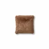 Kussen Fluffy 60x60cm - stof - tobacco brown