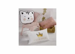 Kussen Girl Kids 50x30cm - katoen - roze wit