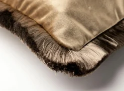 Kussen Jeanette 45x45cm - stof - bruin