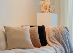 Kussen Juliette 45x45cm - stof - amber gold