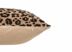 Kussen Lynra 40x40cm - polyester - zwart & bruin