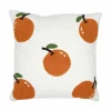 Kussen Sinaasappels 45x45cm - katoen - wit