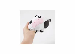 Kussen Squishy Cow Ø13cm - stof - zwart/wit
