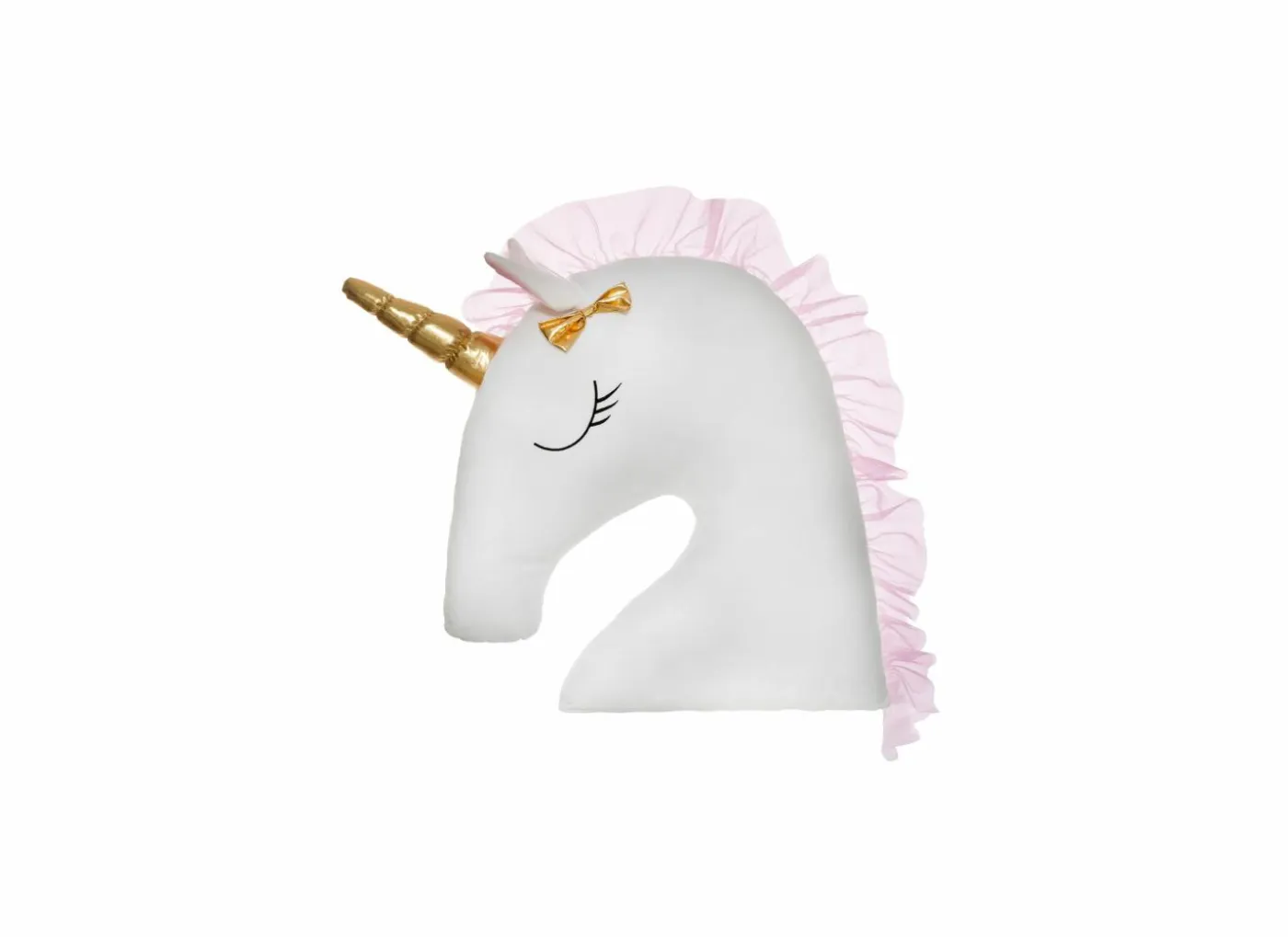 Kussen Unicorn XXL 60x14cm - stof - wit