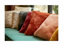 Kussen Zaya 45x45cm - stof - charcoal grey