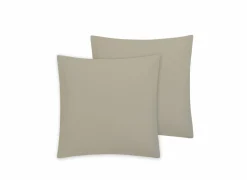 Kussensloop Cupido 65x65cm - katoen - zand - set van 2