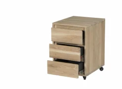 Ladeblok Yoda 44x53x66cm - eik massief & fineer & decor - naturel