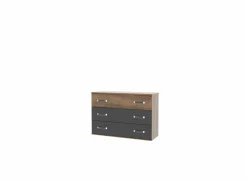 Ladekast Dolce 120x41x82cm - decor - mud oak & black oak