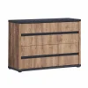 Ladekast Elsa 110x40x76cm - decor - industrial oak/zwart