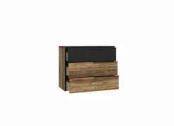 Ladekast Jabim 100x42x80cm - decor - alpine picea & zwart