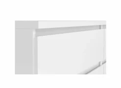 Ladekast Naia 154x50x71cm - melamine - wit hoogglans