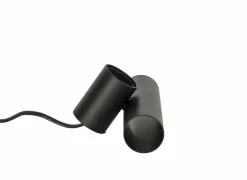 Lampenvoet E27 - metaal - zwart