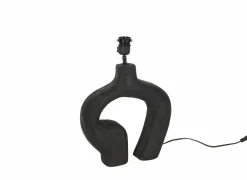 Lampenvoet E27 H30cm - hout - metaal