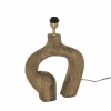 Lampenvoet E27 H35cm - hout - naturel