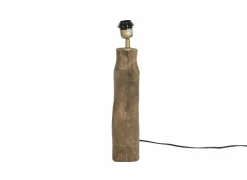 Lampenvoet E27 H35cm - hout - naturel