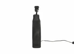 Lampenvoet E27 H35cm - hout - zwart