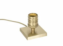Lampenvoet E27 10x10cm - metaal - goud